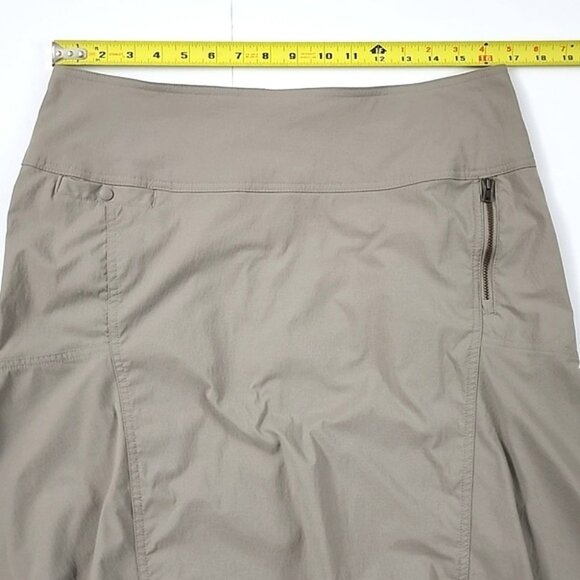 ROYAL ROBBINS Women’s Cargo Flare  Skirt Sand Pockets Stretch Size 14 - Picture 12 of 14